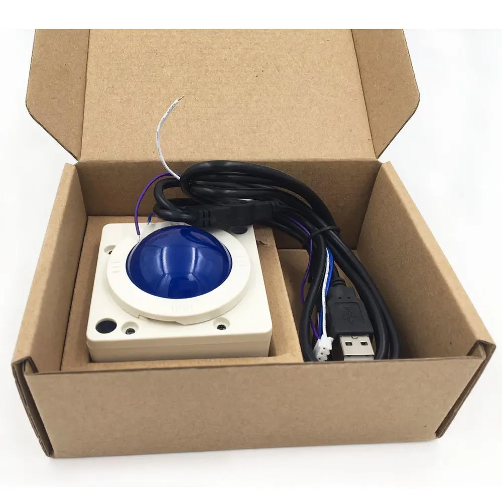 Trackball Controller Arcade - Mouse Trackball USB de 2 Polegadas